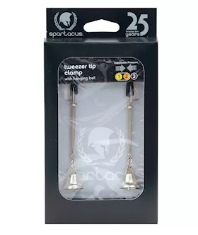 Spartacus Adjustable Tweezer Nipple Clamps wBells