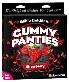 Edible Crotchless Gummy Panty  Strawberry