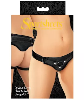 Sportsheets Divine Diva Plus Size Harness  Black