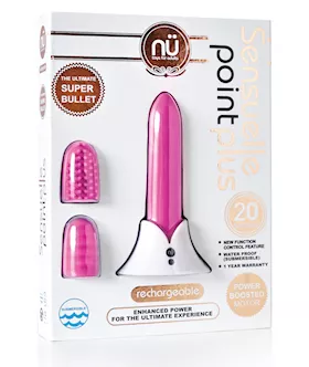 Nu Sensuelle Point Plus Rechargeable Bullet  Pink