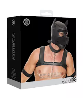 Shots Ouch Puppy Play Complete Kit  SM Black