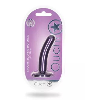 Shots Ouch 5" Smooth G-spot Dildo - Metallic Purple