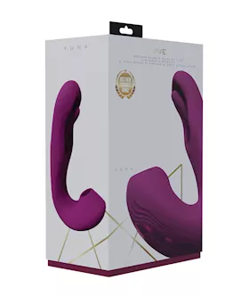 Shots Vive Yuna Dual Action Airwave Vibrator & G-spot Stimulator - Pink