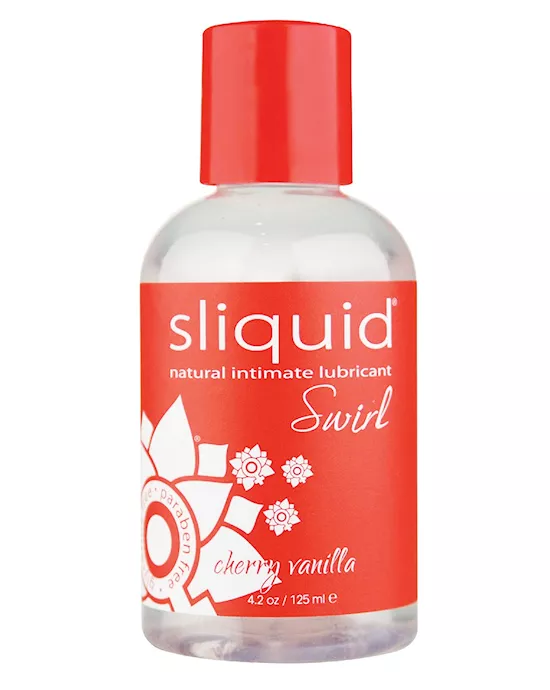 Sliquid Naturals Swirl Lubricant - 4.2 Oz  Cherry Vanilla