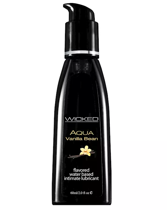 Wicked Sensual Care Aqua Water Based Lubricant - 2 Oz Vanilla Bean