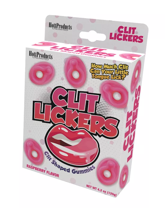 Clit Lickers Clit Shaped Gummies - Raspberry
