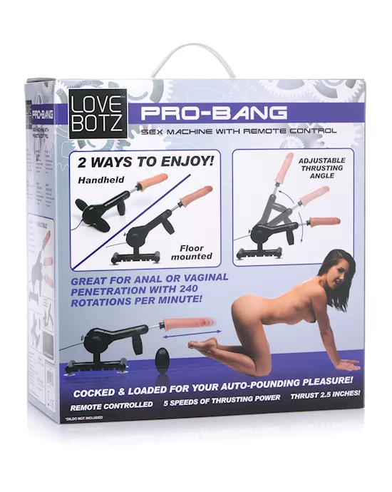 Lovebotz Pro-bang Sex Machine W/remote Control