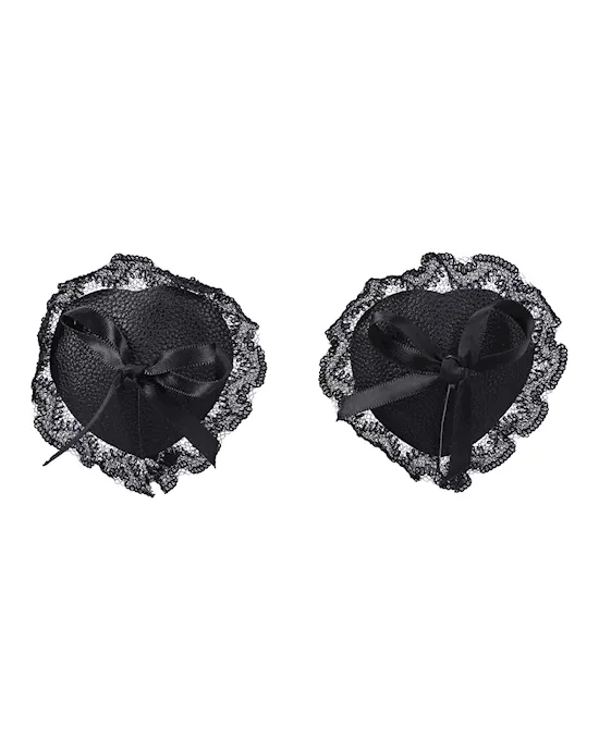 In A Bag Lace Nipple Pasties - Black