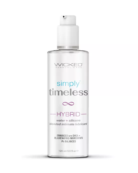 Wicked Sensual Care Simply Timeless Hybrid Water & Silicone Lubricant - 4 Oz