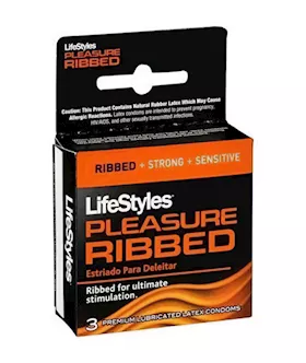 Lifestyles Ultra Ribbed Condoms  3 Pack