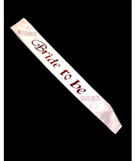 Bride To Be Sash