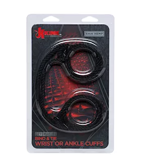 Kink Hogtie Bind & Tie 6mm Wrist Or Ankle Cuffs