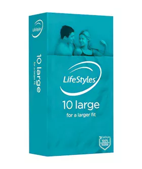 LifeStyles LARGE 10s Condoms