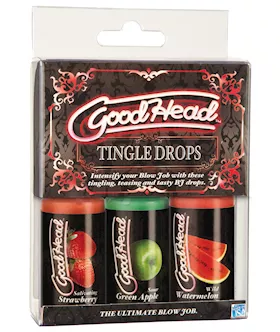 Goodhead Tingle Drops Kit - Strawberry/green Apple/watermelon
