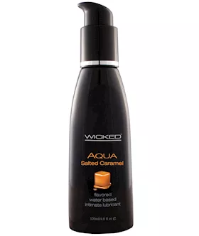 Wicked Sensual Care Aqua Water Based Lubricant 4 oz Salted Caramel