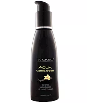 Wicked Sensual Care Aqua Water Based Lubricant  4 oz Vanilla Bean