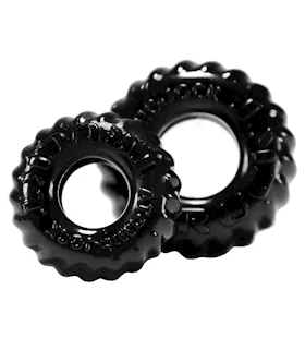 Oxballs TruckT Cock amp Ball Ring  Black Pack of 2