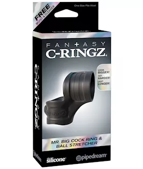 Fantasy CRingz Mr Big Cock Ring amp Ball Stretcher Black