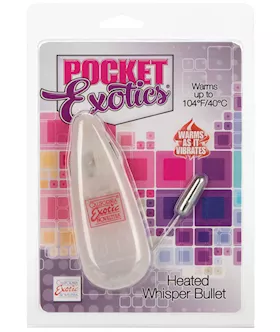 Pocket Exotics Heated Whisper Bullet Silver