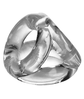 Oxballs Atomic Jock Tri Sport 3 Ring Sling Cockring  Clear