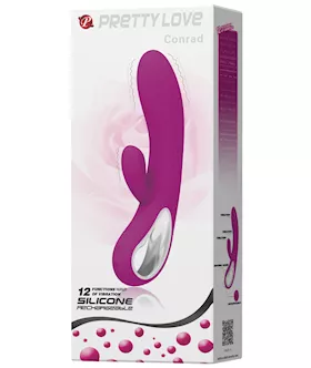 Pretty Love Elmer Rabbit wHandle 12 Function  Fuchsia