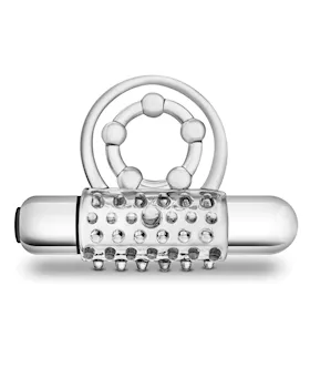 Blush Stay Hard Super Clitifier Cock Ring  Clear