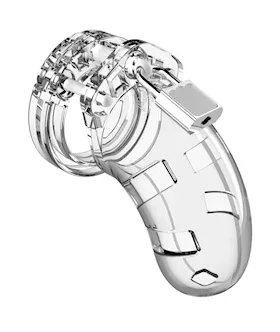 Shots Man Cage Chastity 35quot Cock Cage Model 1  Clear