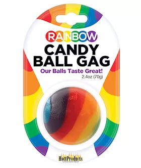 Rainbow Candy Ball Gag  Strawberry