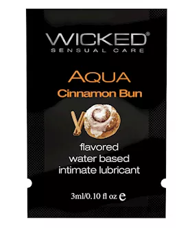 Wicked Sensual Care Aqua Water Based Lubricant  1 oz Cinnamon Bun