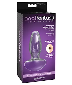Anal Fantasy Elite Collection Beginners Anal Glass Gaper Clear