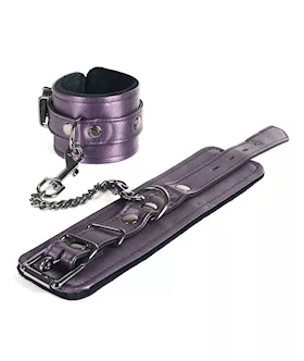 Spartacus Galaxy Legend Faux Leather Wrist Restraints  Purple