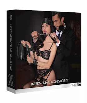 Shots Ouch Intermediate Bondage Kit  Black