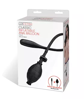 Lux Fetish Classic Inflatable Anal Balloon  Black