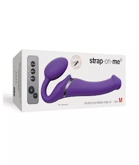 Strap on Me Vibrating Bendable Strapless Strap on Medium  Purple