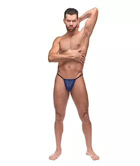 Diamond Mesh Posing Strap Blue OS