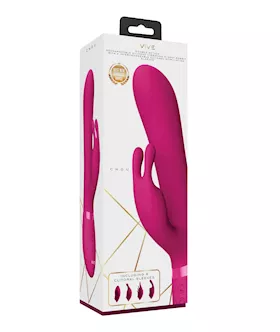 Shots Vive Chou GSpot Rabbit wInterchangeable Clitoral Attachments  Pink