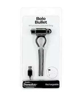 Bolo Bullet Vibrating Adjustable Cock Tie Black