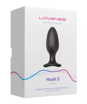 Lovense Hush 2 225quot Butt Plug  Black