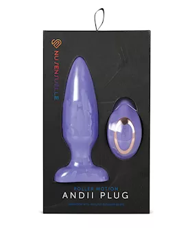 Nu Sensuelle Andii Vertical Roller Motion Butt Plug  Ultra Violet