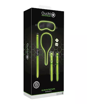 Shots Ouch Bondage Kit 1  Glow in the Dark