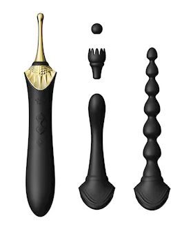 ZALO Bess 20 Clitoral Vibrator  Obsidian Black