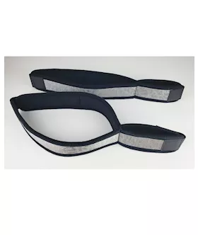 Spartacus Wrist to Thigh Cuffs  Neoprene Silver