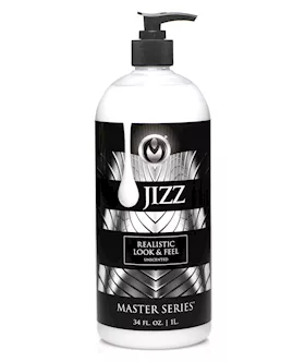 Master Series Unscented Jizz Water Based Body Glide  34oz