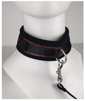 Spartacus Collar amp Leash  Neoprene Red