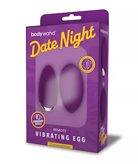 Bodywand Date Night Remote Vibrating Egg  Purple