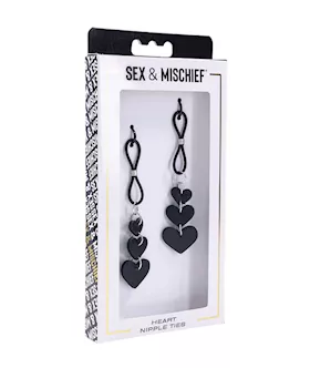 Sex amp Mischief Heart Nipple Ties