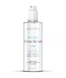 Wicked Sensual Care Simply Timeless Aqua Jelle Water Based Lubricant  4 oz