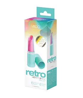 VeDO Retro Rechargeable Bullet Lip Stick Vibe  Turquoise