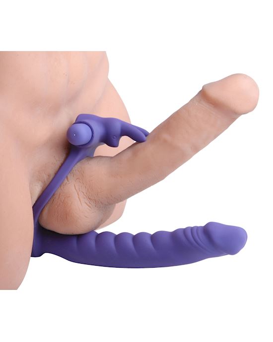 Dual Penetration Vibrating Cock Ring