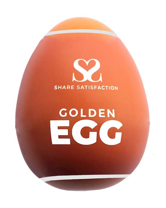 Share Satisfaction Masturbator Egg - Golden 